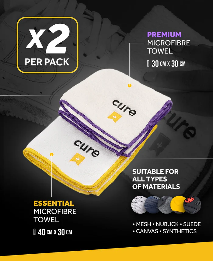 Crep Protect Towel丨超細纖維毛巾 X 2條 (30 X 30cm, 40 X 30cm)